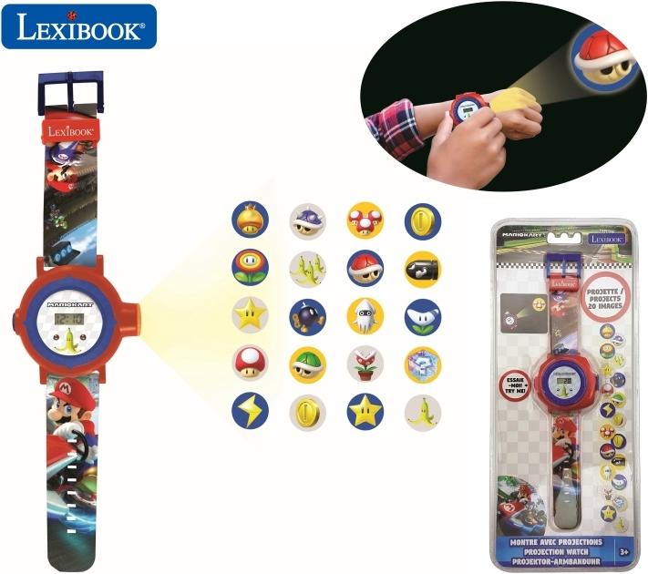 Produktbild Lexibook Digital Projektionsuhr im Mario Kart Design mit 20 Bildern zum Projizieren