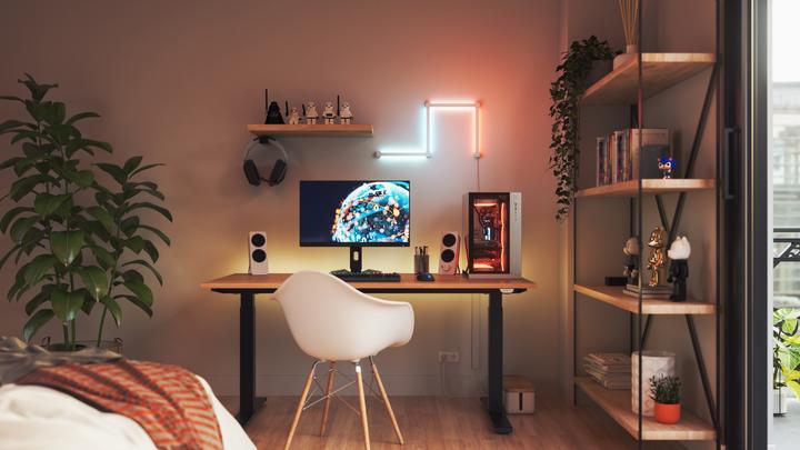 Actual product image Nanoleaf Lines Squared Starter Set (Multicoloured, 252 cm, Indoor)