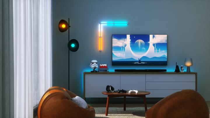 Actual product image Nanoleaf Lines Squared Starter Set (Multicoloured, 252 cm, Indoor)
