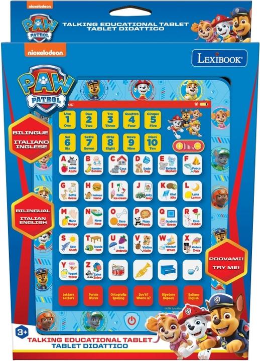 Immagine prodotto Lexibook Paw Patrol Tablet di apprendimento bilingue italiano/inglese (Inglese, Italiano)