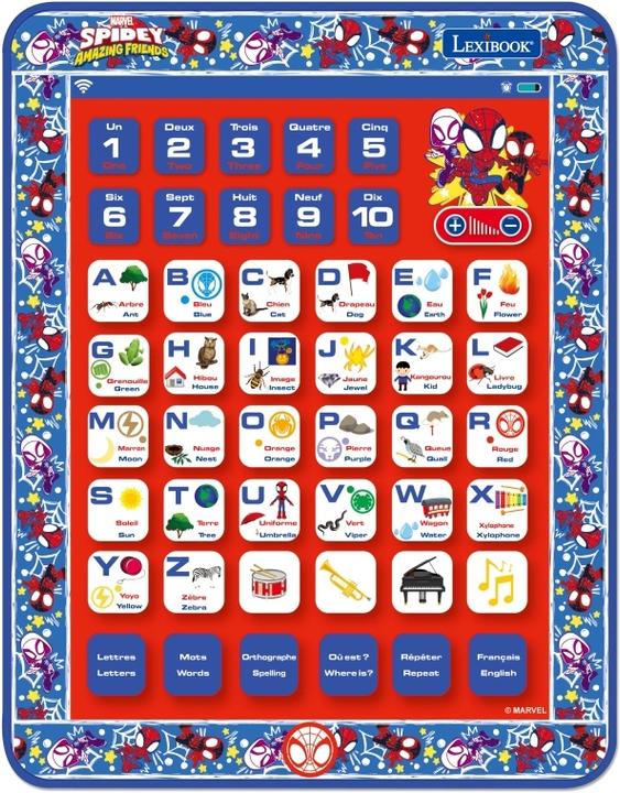 Actual product image Lexibook Spider-Man Bilingual Learning Tablet French/English (French, English)