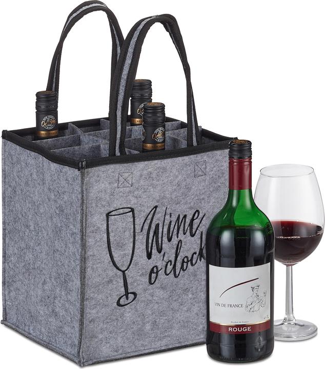 Relaxdays Bottle bag