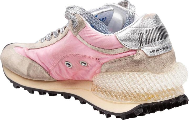Immagine prodotto Golden Goose sneakers running marathon in suede and nylon color pink, gold and silver (42)
