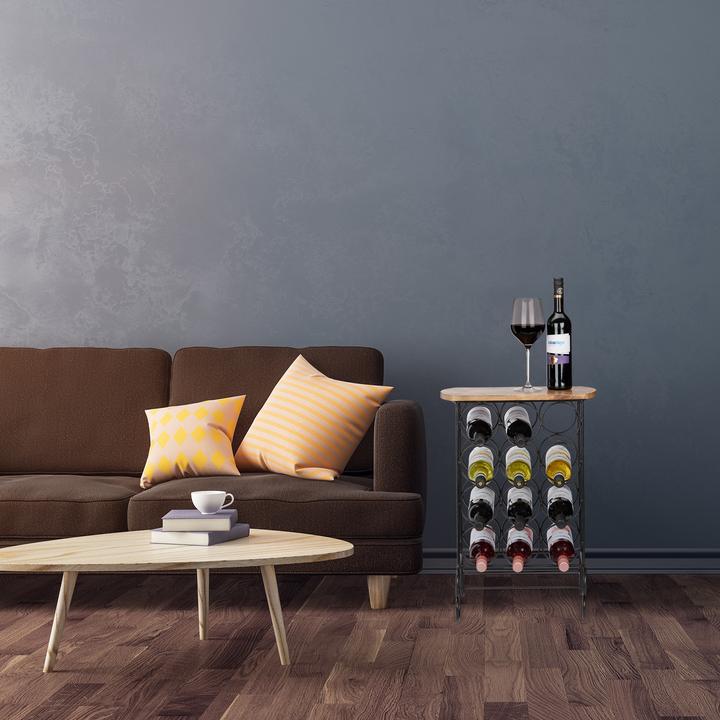 Produktbild Relaxdays Weinregal (46 x 37 x 64 cm, 12 Fl.)