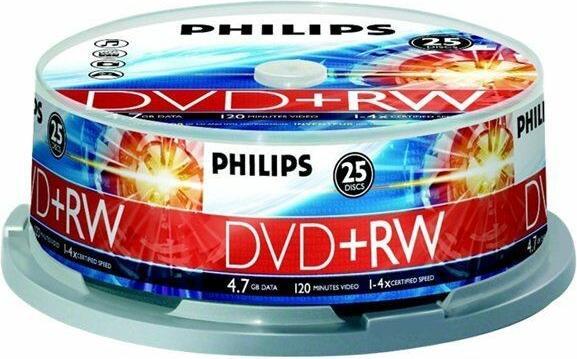 Actual product image Philips DVD+RW 4.7 GB (25 x)