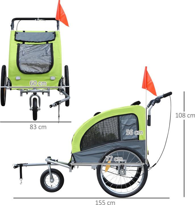 Actual product image PawHut Dog trailer
