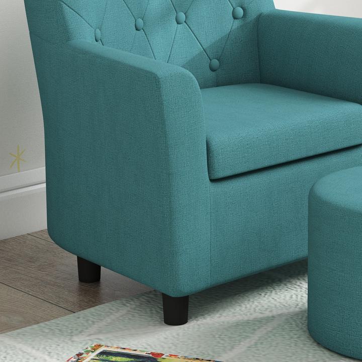 Actual product image Aiyaplay Kindersessel Schaumstoff, Polyester Blau (Child armchair)