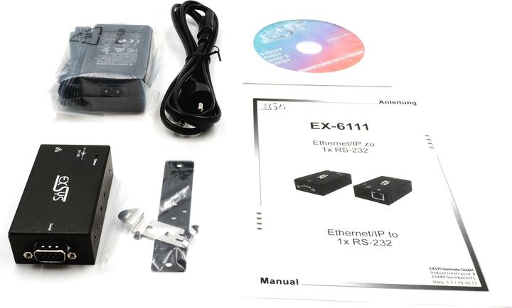 Actual product image Exsys EX-6121PoE Serial Device Server