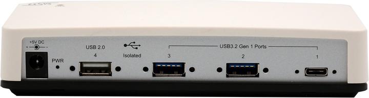 Immagine prodotto Exsys HUB USB 3.2 a 4 porte con alimentazione inclusa. 12V/3 15KV ESD Surge Protection & 3KV Opto (USB-B, 4 Porti)