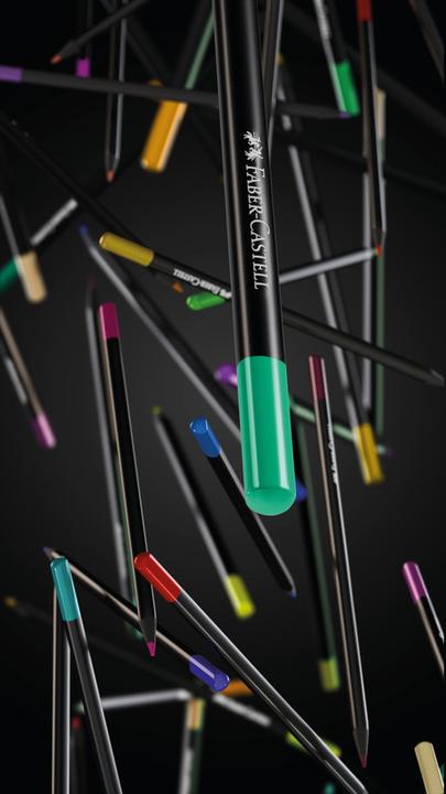 Image du produit Faber-Castell Matite colorate Édition noire (Multicolore, 100 x)