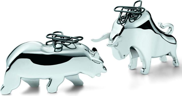 Produktbild Philippi Bull & Bear Büroklammerhalter, 2 tlg (2 x)