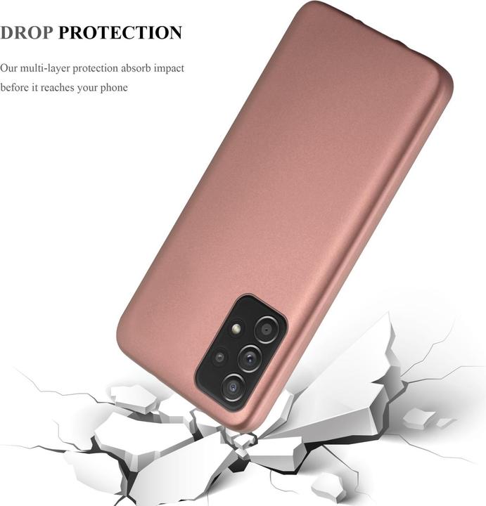 Image du produit Cadorabo TPU Matt Metallic Cover (Samsung Galaxy A52, Samsung Galaxy A52 5G, Samsung Galaxy A52s 5G)