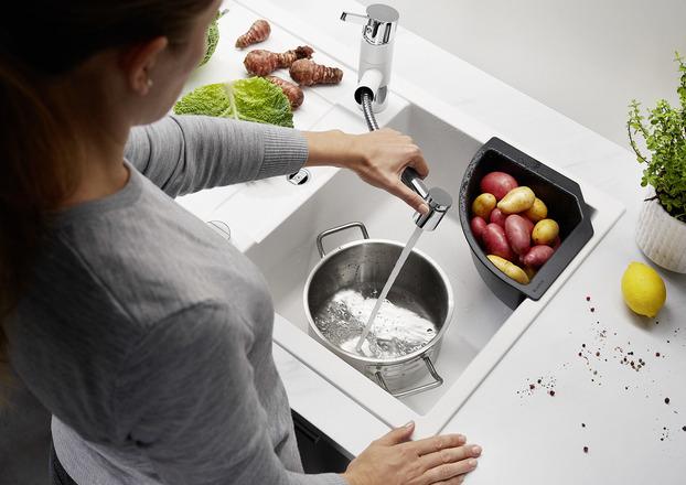 Actual product image Blanco Corner bowl (Top-mounted sink, 21.50 cm, 29.90 cm)