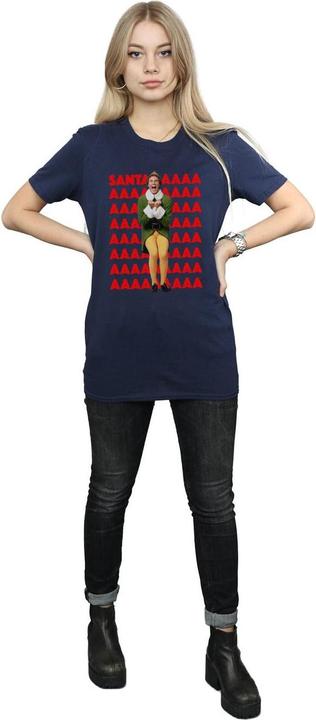 Immagine prodotto Elf Buddy Santa Scream Maglietta Ampia Donna (XXL)