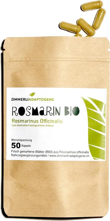 Image du produit Zimmerli Adaptogene Gélules de romarin (BIO) 50 gélules (1 pièce(s), Capsules, 25 g)