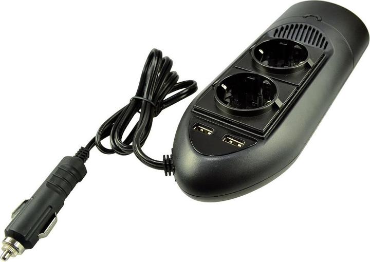 Actual product image Duracell 175W Twin EU Socket Inverter