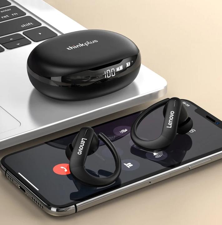 Actual product image Lenovo Thinkplus LivePods T50 wireless in-ear headphones black