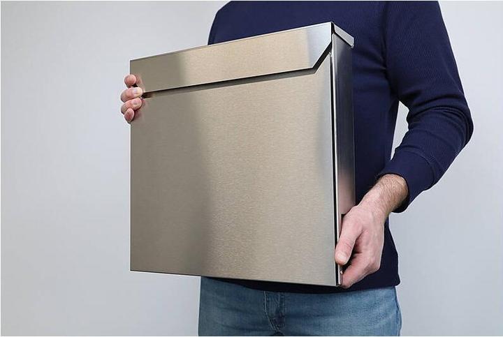 Actual product image SafePost 800 Design letterbox stainless steel