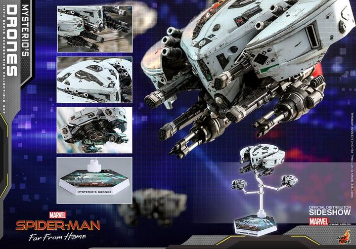 Actual product image Hot Toys Spider-Man: Far From Home "Mysterio's Drones" 1/6 Accessory Set