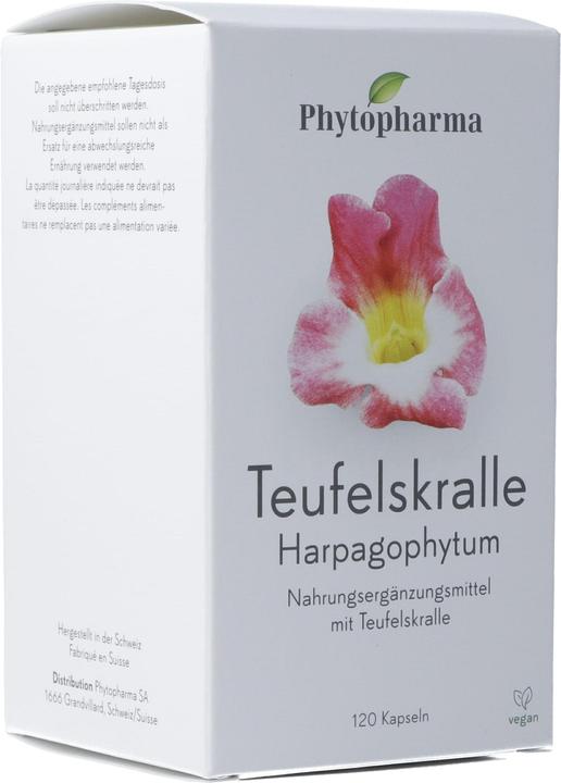 Image du produit Phytopharma Griffe du diable Harpagophytum caps (120 pièce(s), Capsules, 104 g)