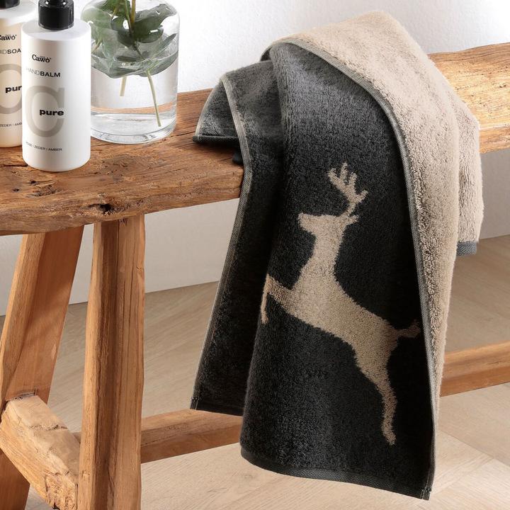 Produktbild Cawö Handtücher Alpenchic Hirsche (70 x 140 cm)