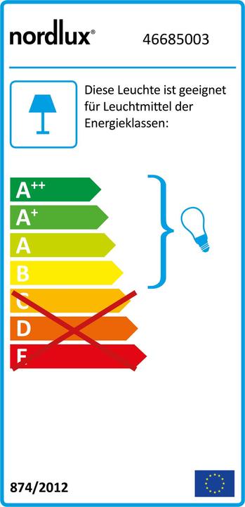 Energy Label Nordlux Aslak (E27)