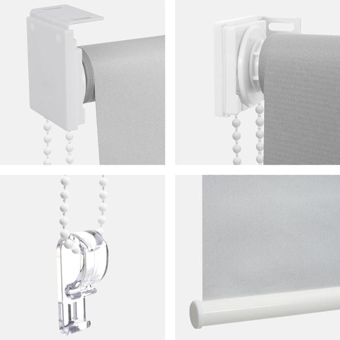 Immagine prodotto Swisshandel24 Tenda a rullo 60x160cm bianca, tenda a rullo per finestre, tenda a rullo laterale, protezione (60 x 160 cm)