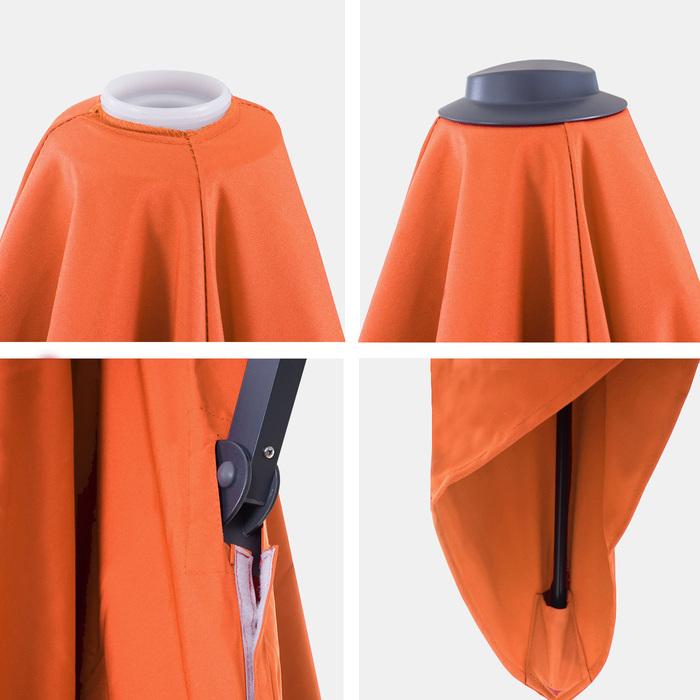 Image du produit Swisshandel24 Housse pour parasol de luxe avec flap, housse de parasol de rechange, 3x3m (Ø4,24m) polyester 3kg (2.95 m)