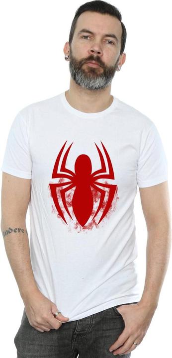 Actual product image Spiderman Mens Logo Cotton T-Shirt (XL)