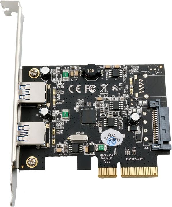Actual product image Exsys PCIe EX-12001-2, 2 Port USB 3.1 Gen2