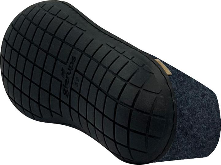 Actual product image Glerups Natural rubber sole black slipper (37)