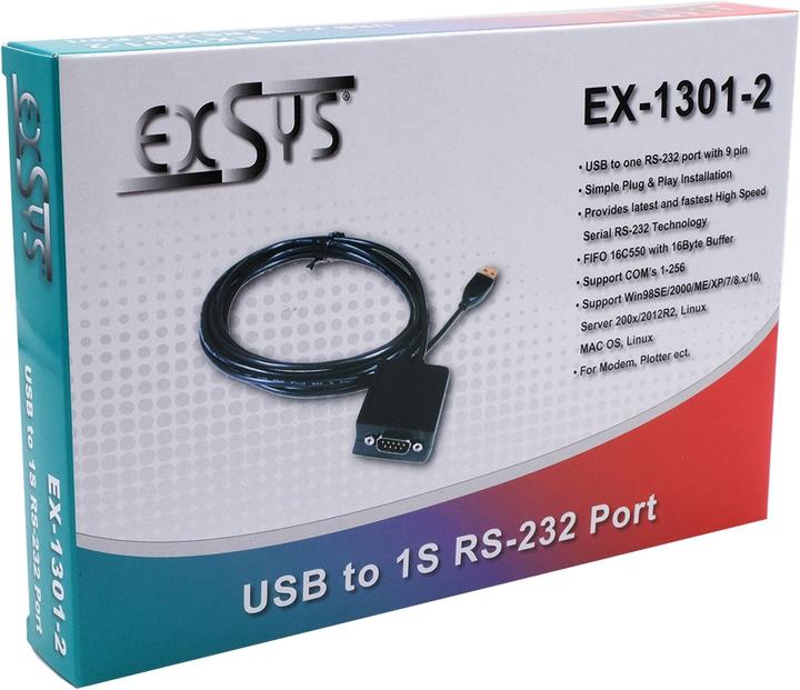 Image du produit Exsys USB 1.1 à RS232 (1.80 m)