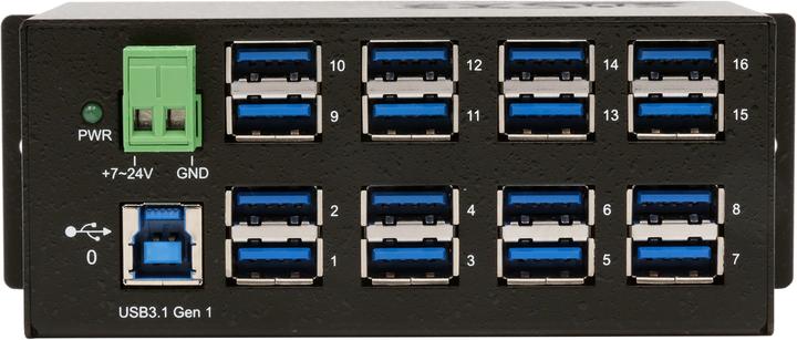 Actual product image Exsys EX-1113HMS, 16xUSB 3.0/3.1 Metal HUB (USB-B, 16 Ports)