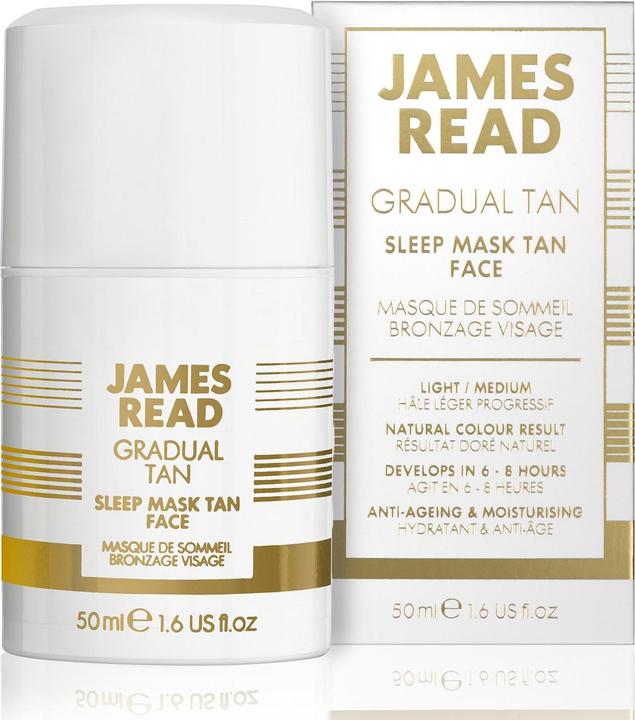 Actual product image James Read Gradual Tan - Sleep Mask Tan Face 50 ml (Self-tanning towel, 50 ml)
