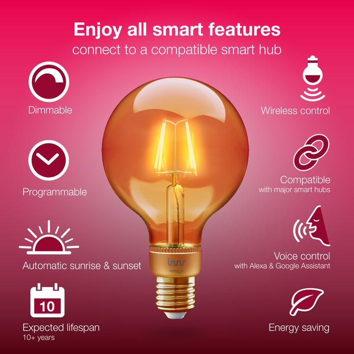 Produktbild Innr Smart Vintage (E27, 4.20 W, 390 lm, 2 x, F)