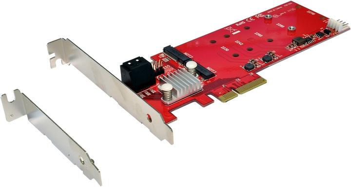 Produktbild Exsys GmbH RAID AHCI 6Gbps 2x M.2 NGFF + 2x SATA LP PCIe 2.0