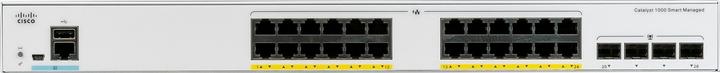 Produktbild Cisco 24 Port Rail PoE+ Switch C1000-24P-4G-L (24 Ports)