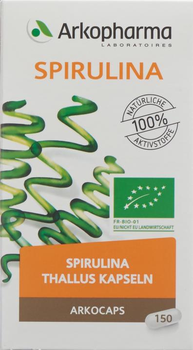Immagine prodotto Arkopharma Arkocaps Bio Spirulina Kapseln (150 Pezzo/i, Pillole, 116 g)