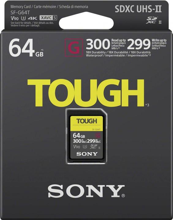 Produktbild Sony SF-G Tough SDXC UHS-II (64 GB, SDXC, U3, UHS-II)