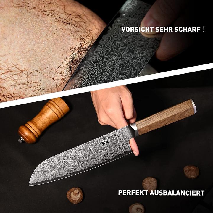 Immagine prodotto Fujini Tea Coltello Santoku da 18 cm (18 cm)