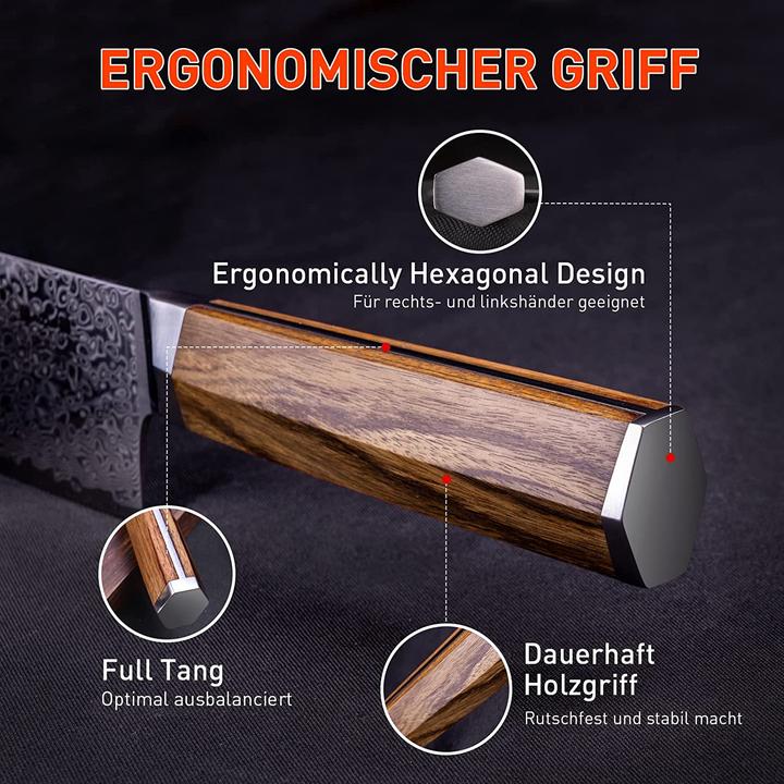 Immagine prodotto Fujini Tea Coltello Santoku da 18 cm (18 cm)