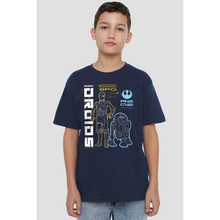Immagine prodotto Star Wars Rebel Droids Maglietta Bambini (140)