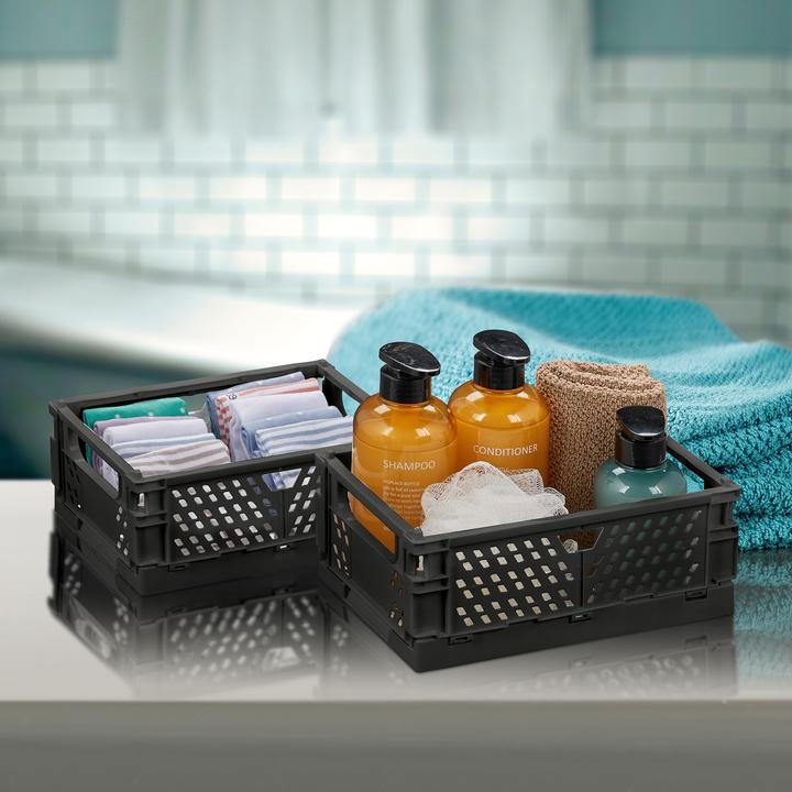 Produktbild Relaxdays 2x Klappbox (25 x 16.5 x 10 cm, 3.33 l)