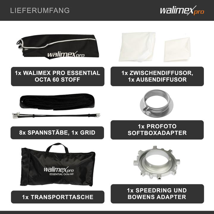 Actual product image Walimex pro Essential Octa 60 Profoto (Soft boxes, 60 cm)