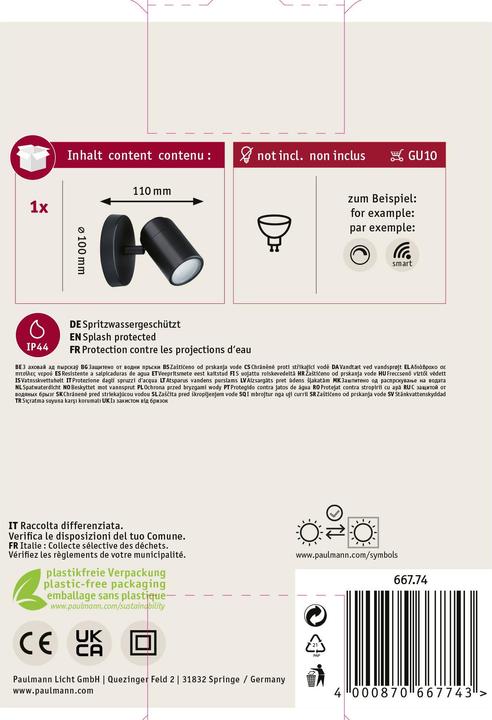 Actual product image Paulmann Spotlight Zyli (GU10)