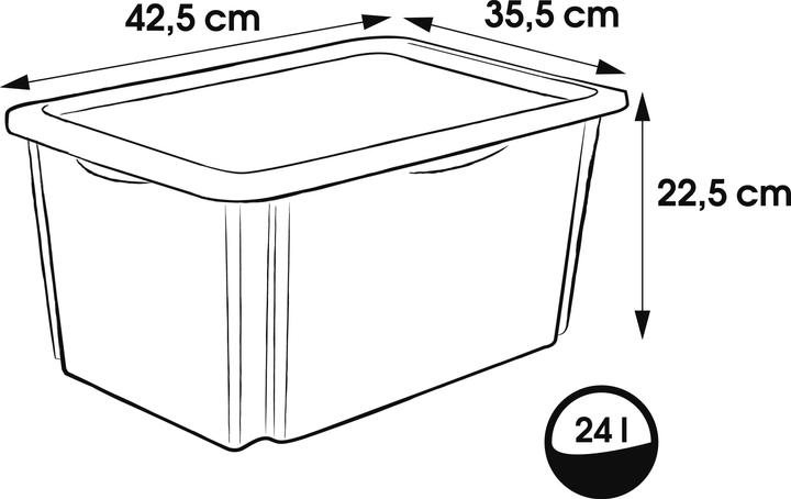Immagine prodotto keeeper Contenitore karolina "Winnie", 15 litri (38 x 29,5 x 20,5 cm, 15 l)