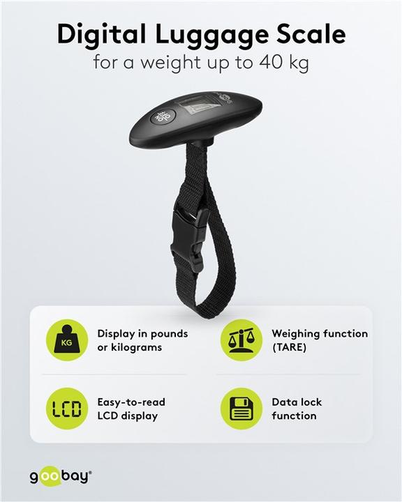 Actual product image Goobay Digital luggage scale (Luggage scale)