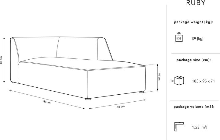 Actual product image Micadoni Ruby (Chaise longue)