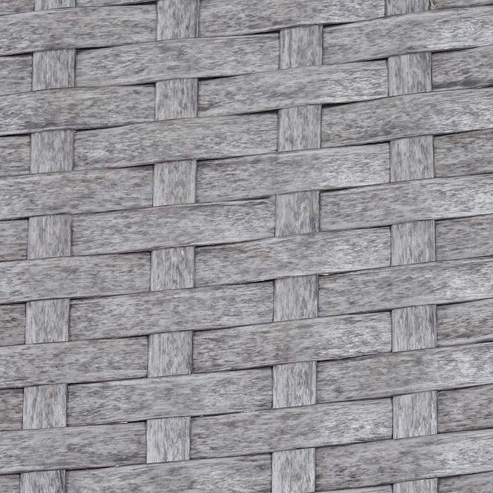 Produktbild Swisshandel24 2x Poly-Rattan Gartensessel Halden, Korbsessel - grau, Kissen creme