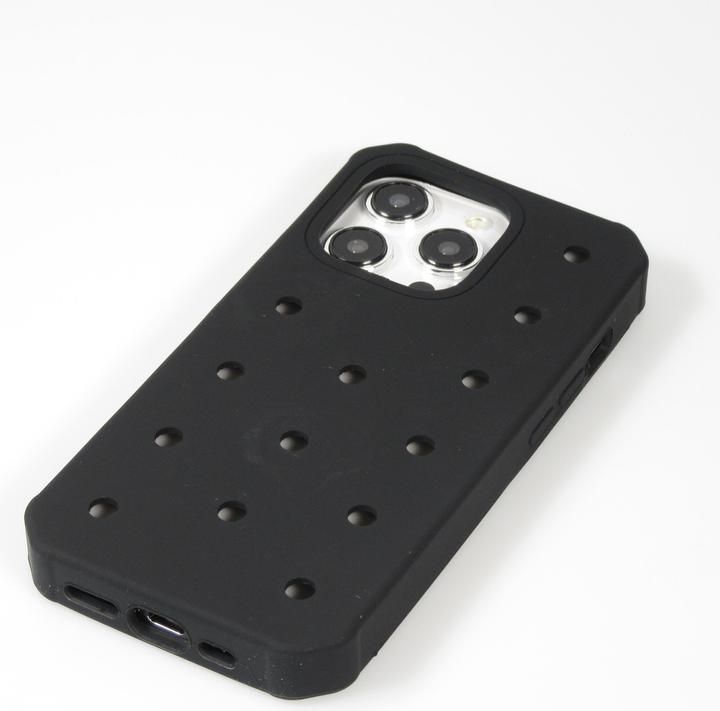 Immagine prodotto PhoneLook Coperchio Coperchio in silicone spesso con fori per l'inserimento di adesivi (Apple iPhone 14 Pro)